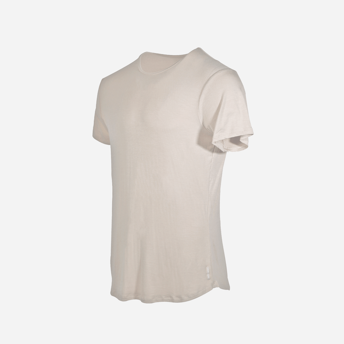 Bamboo Swift Curve-Hem T-Shirt - Sandstone