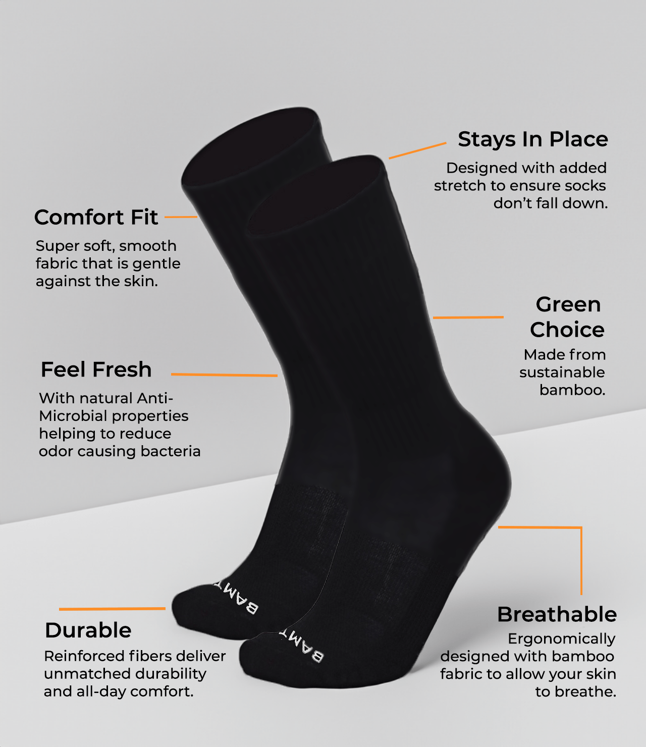 Bamboo Performance Boot Socks